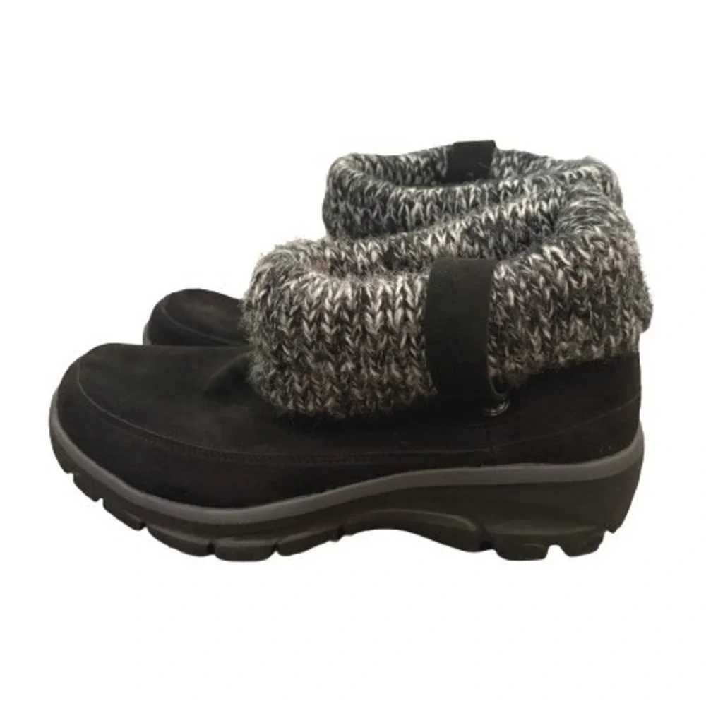 Skechers Easy Going Heightened Ankle Bootie Knit Contrast Memory Foam Size 6.5 - Picture 3 of 7